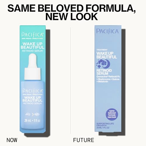 Pacifica Vitamin C Face Serum - Glow Baby Booster Facial Serum - Glycolic Acid Serum For Face - Dark Spot Corrector Anti Aging Brightening - Dermatologist Tested, Fragrance Free, Clean Skin Care Vegan