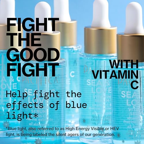 Pacifica Vitamin C Face Serum - Glow Baby Booster Facial Serum - Glycolic Acid Serum For Face - Dark Spot Corrector Anti Aging Brightening - Dermatologist Tested, Fragrance Free, Clean Skin Care Vegan