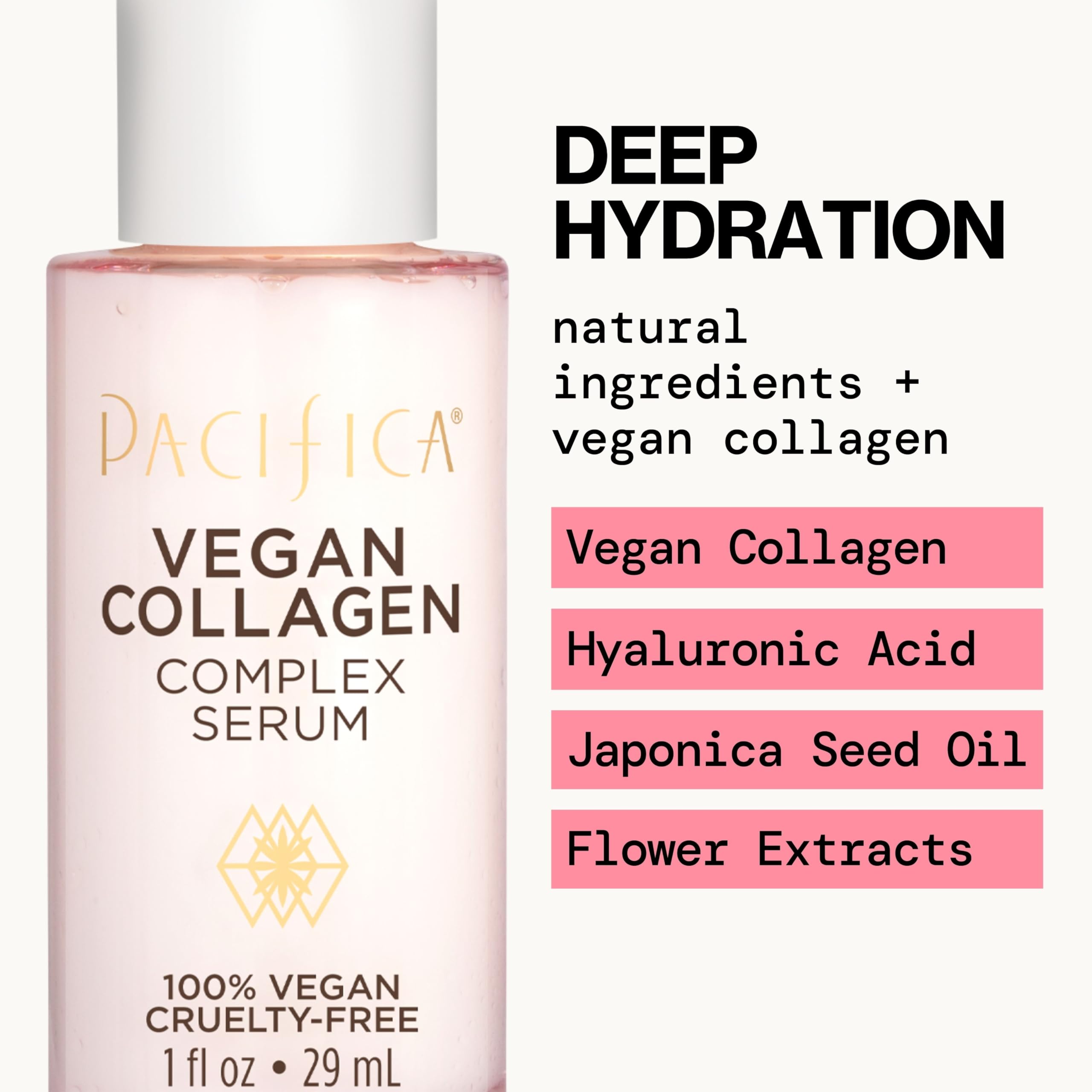 Pacifica Vitamin C Face Serum - Glow Baby Booster Facial Serum - Glycolic Acid Serum For Face - Dark Spot Corrector Anti Aging Brightening - Dermatologist Tested, Fragrance Free, Clean Skin Care Vegan
