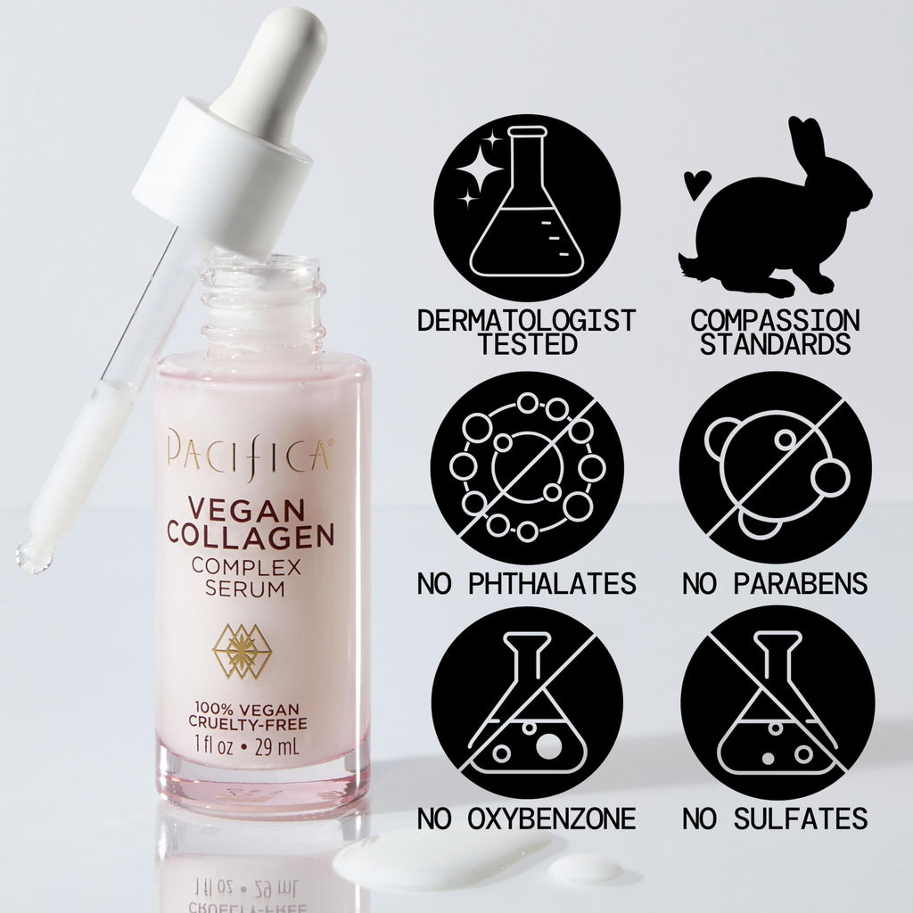 Pacifica Vitamin C Face Serum - Glow Baby Booster Facial Serum - Glycolic Acid Serum For Face - Dark Spot Corrector Anti Aging Brightening - Dermatologist Tested, Fragrance Free, Clean Skin Care Vegan
