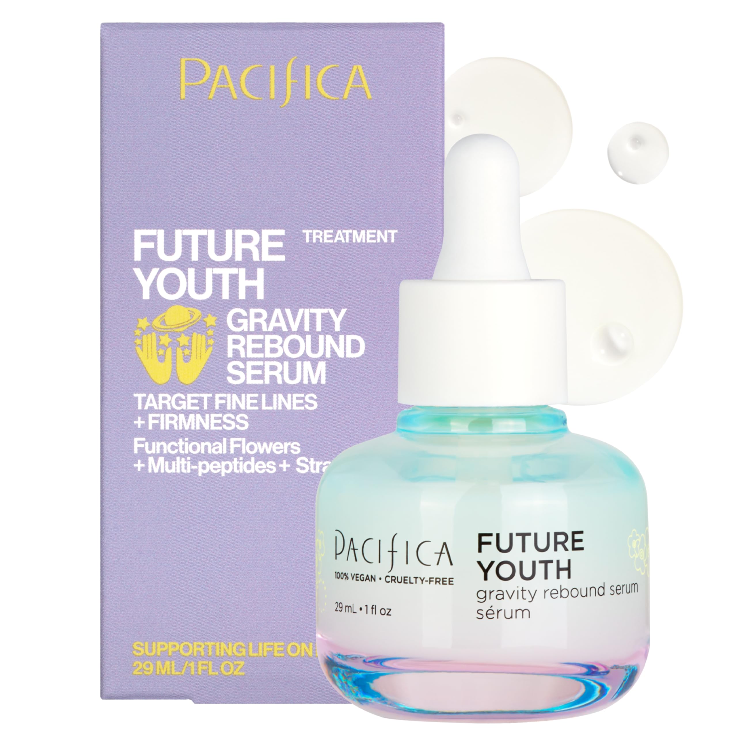 Pacifica Vitamin C Face Serum - Glow Baby Booster Facial Serum - Glycolic Acid Serum For Face - Dark Spot Corrector Anti Aging Brightening - Dermatologist Tested, Fragrance Free, Clean Skin Care Vegan