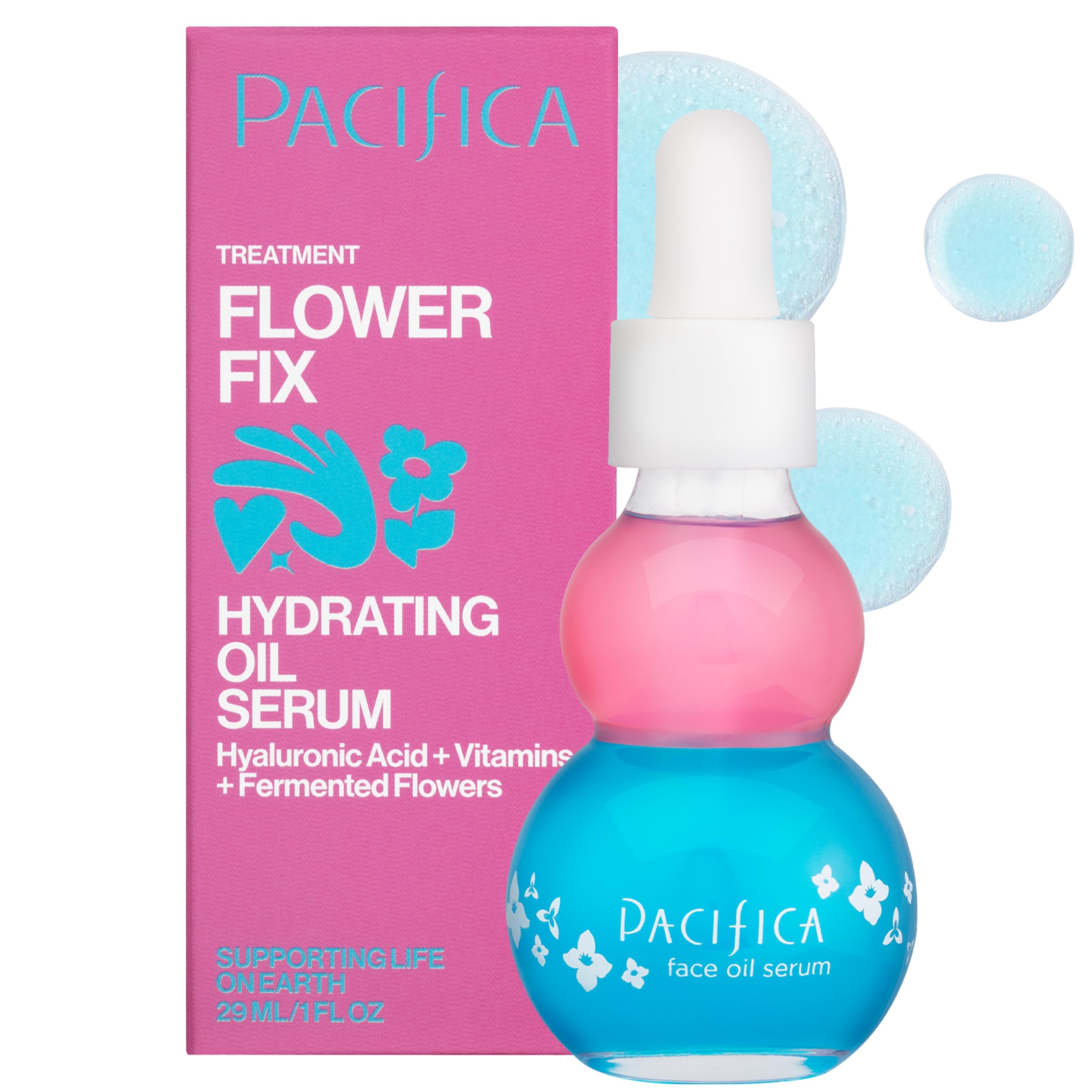 Pacifica Vitamin C Face Serum - Glow Baby Booster Facial Serum - Glycolic Acid Serum For Face - Dark Spot Corrector Anti Aging Brightening - Dermatologist Tested, Fragrance Free, Clean Skin Care Vegan